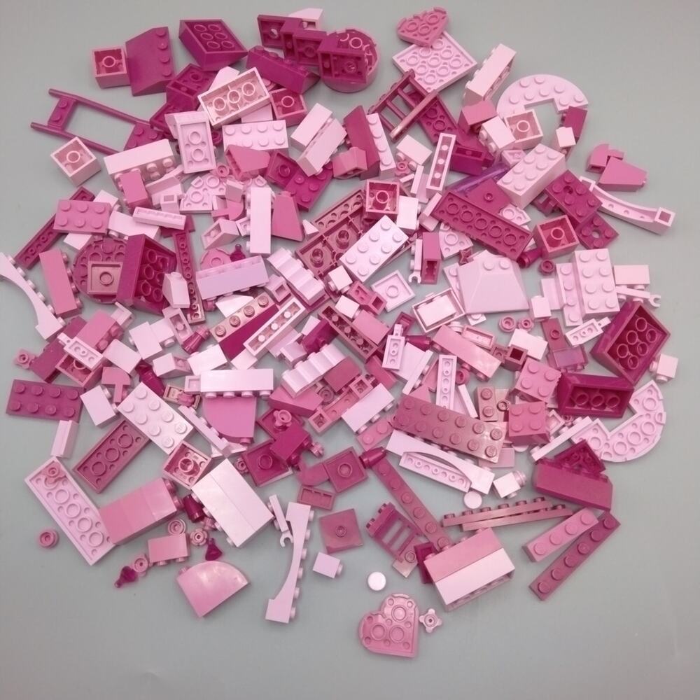 Lego Bricks Lot Pink Light And Dark 8 Oz